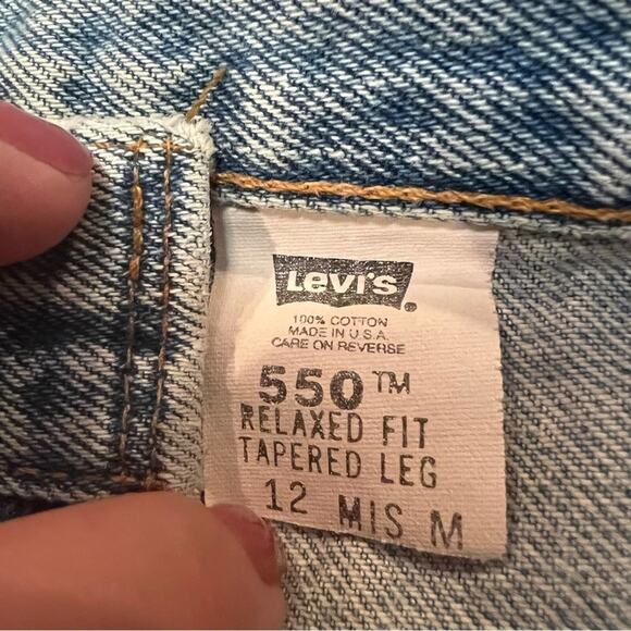 Levi’s Vintage USA 550 Relaxed Fit Tapered Leg size 12 - Picture 3 of 14